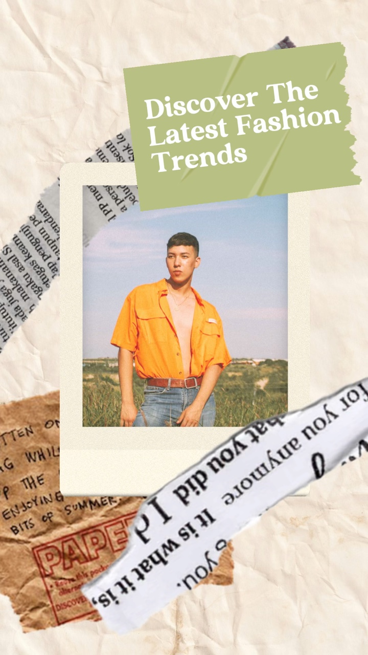 Scrapbook Style Moda Trendleri Reklam Şablonu
