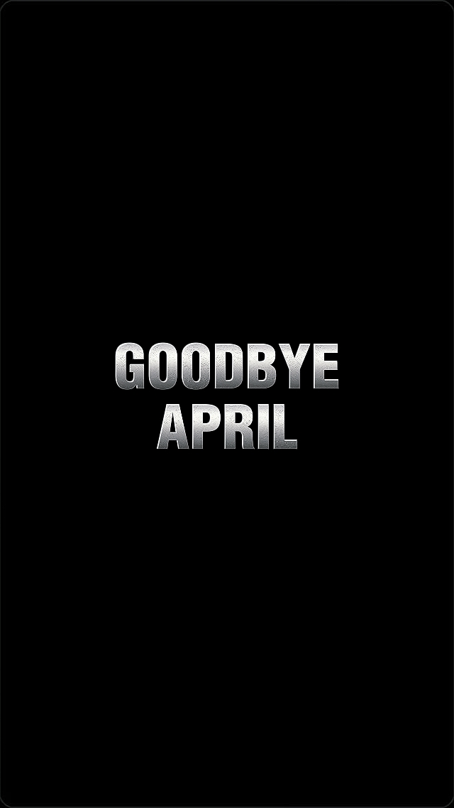 selamat tinggal April 