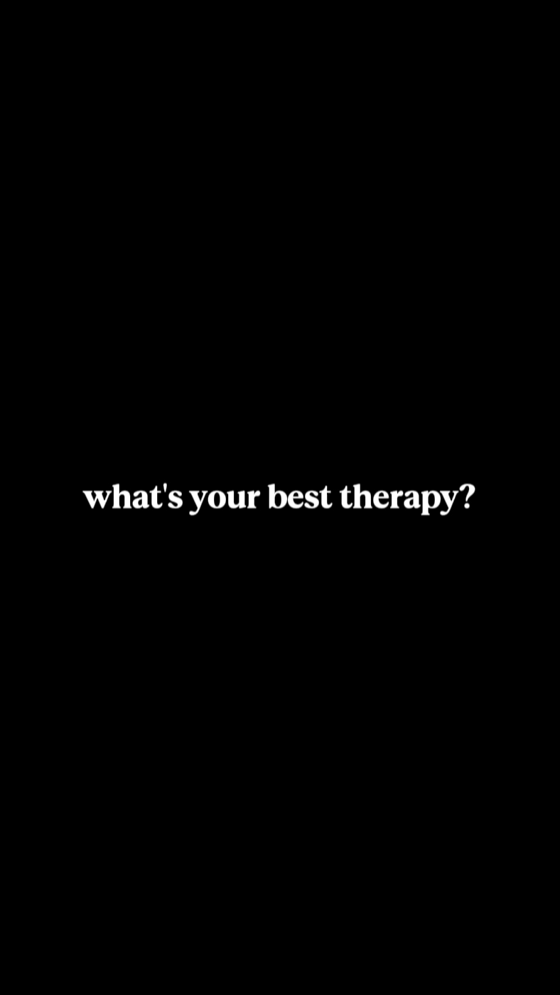 ¿La mejor terapia?