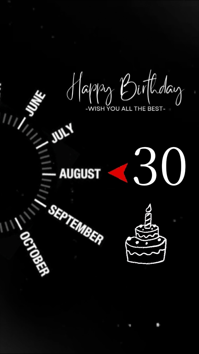 Anniversaire 30 août