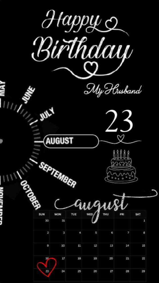 HBD HUSBAND 23 AUGUS