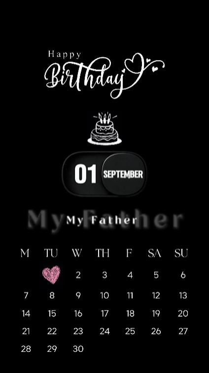 Selamat ulang tahun ayah 01 September