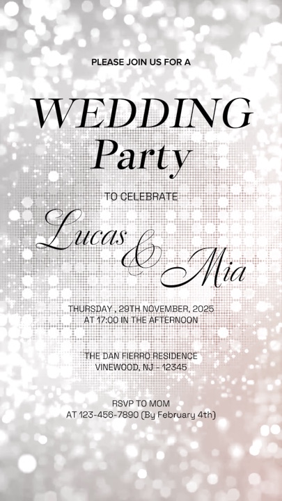 Invitation de mariage 