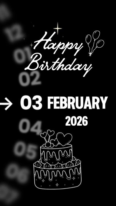 HBD 03 FEBRUARI 
