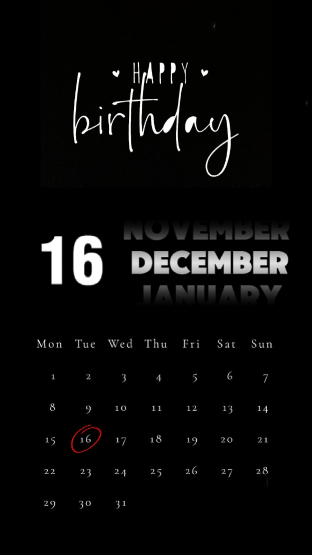 HBD 16 DECEMBER 