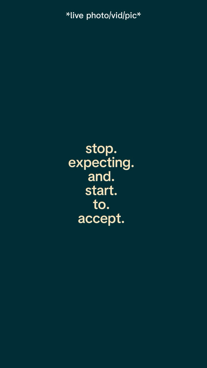 Stop expecting 