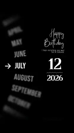 HBD 12 JULY 2026