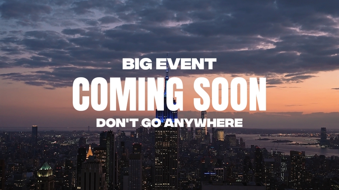 Event coming soon