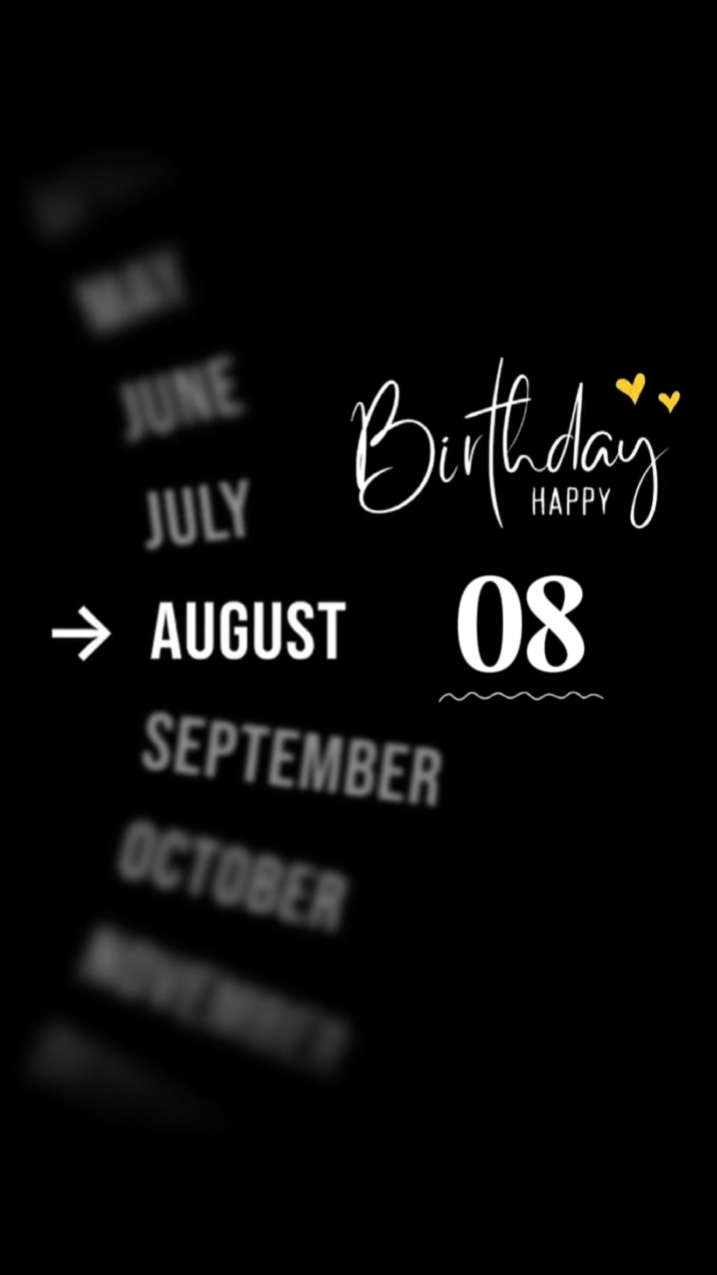 BIRTHDAY 08 AUGUST 
