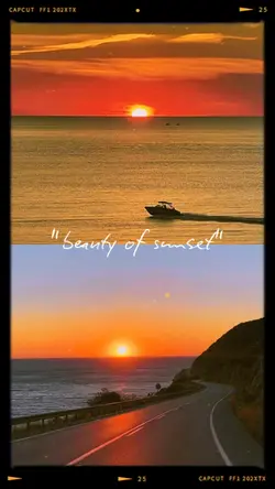 beauty of sunset