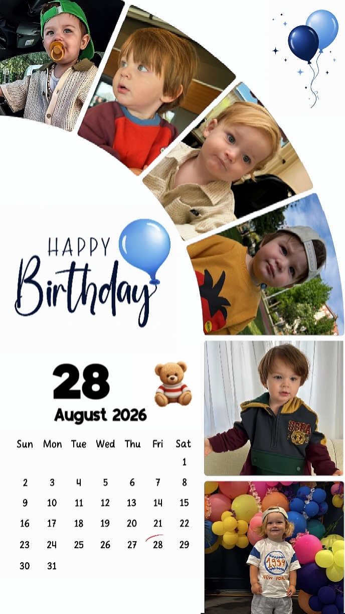 HBD HIJO 28 DE AGOSTO 