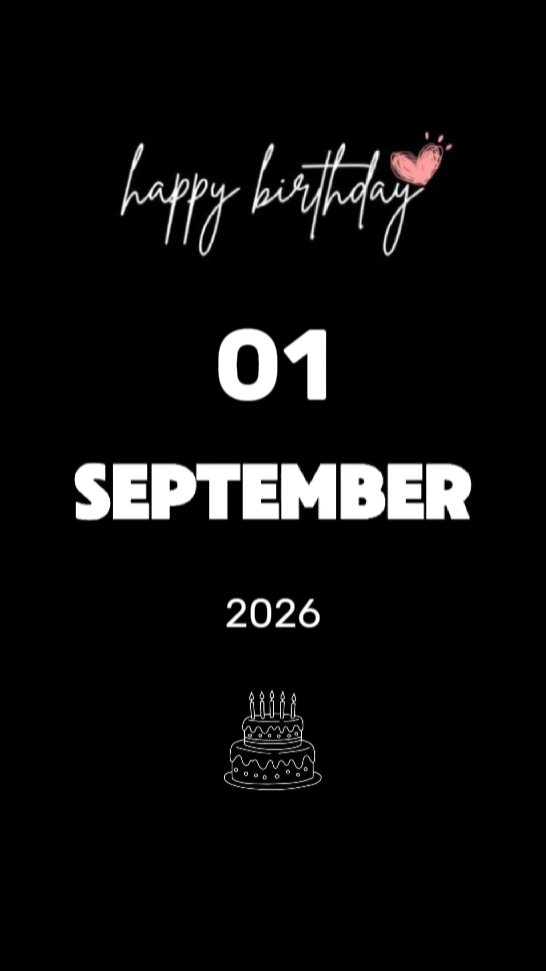 HBD SON 01 SEPTEMBER