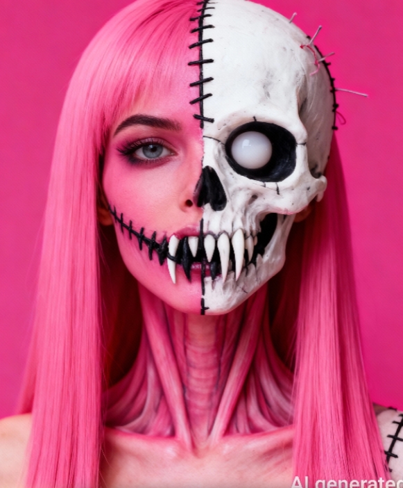 Poupée cousue rose