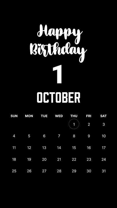 ANNIVERSAIRE 1 OCTOBRE