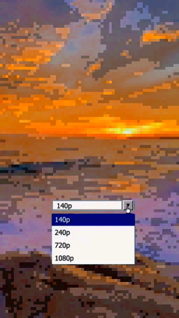 Qualidade 144p-1080p