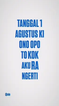 tanggal 1 Agustus