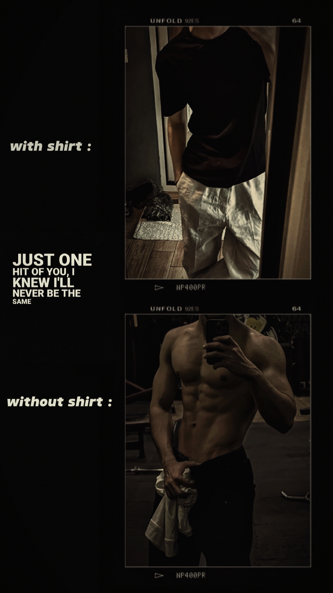 con sin camisa 