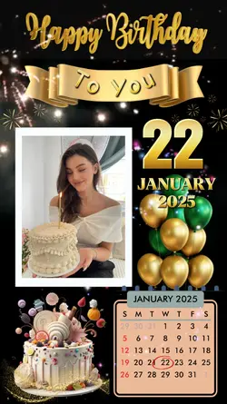 Birthday 22 Jan 2025