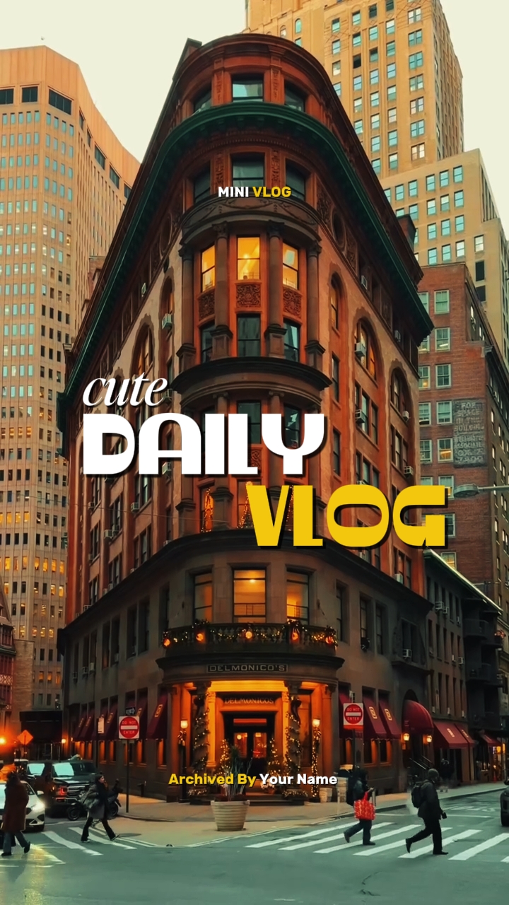 Vlog diário fofo