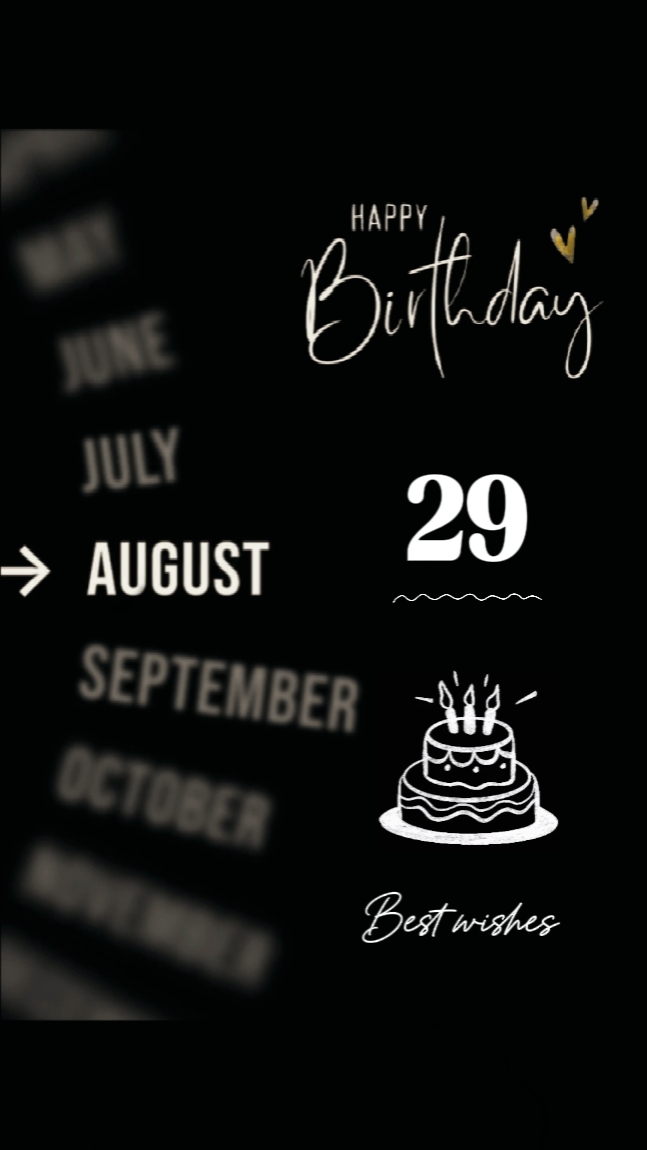 29 AOÛT ANNIVERSAIRE