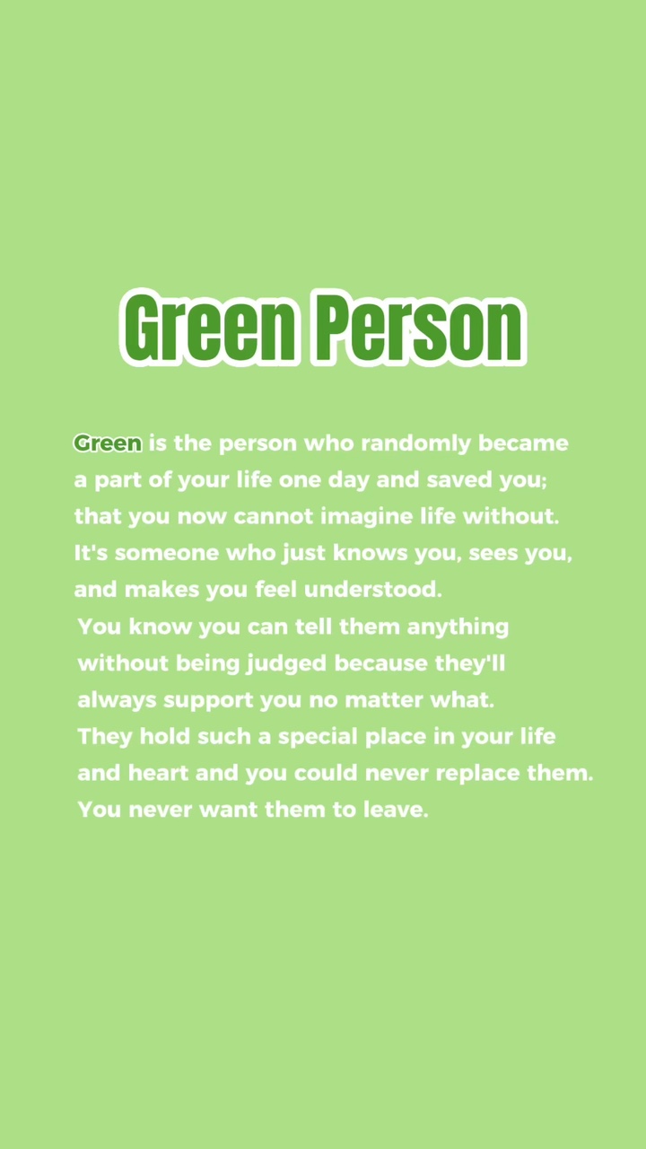 Green Person 💚