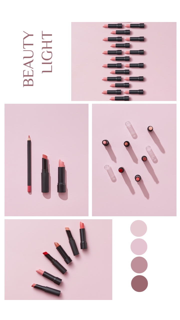 Affichage de rouges à lèvres et promotion du maquillage