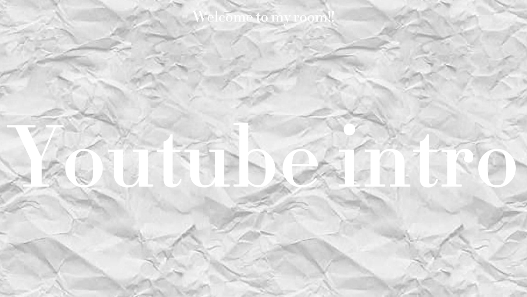 Youtube intro 