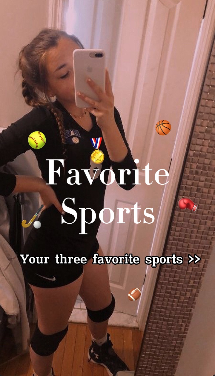 Favorite Sports✨🏈🥎⚽️