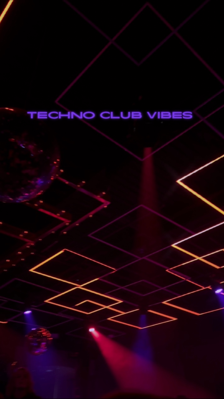 Vibrações do clube techno