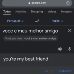 vc e meu melhor amig