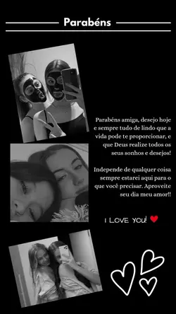 parabéns amiga 