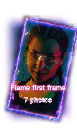 Flame frame