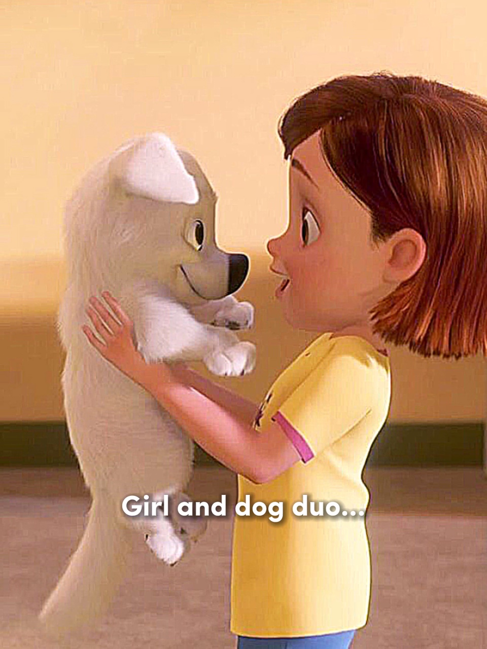Duo fille et chien 🐶💜
