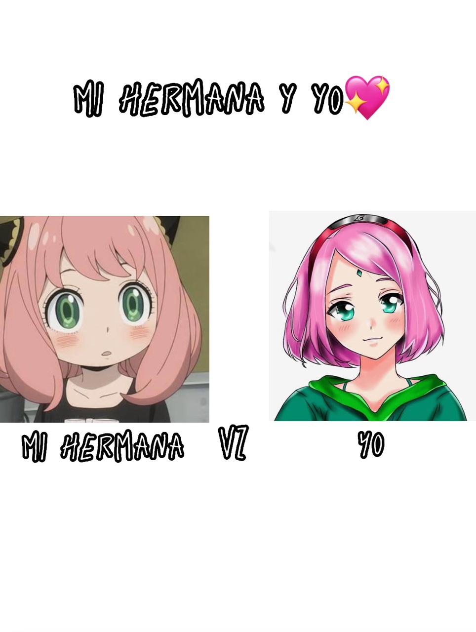 Hermana VZ yo 