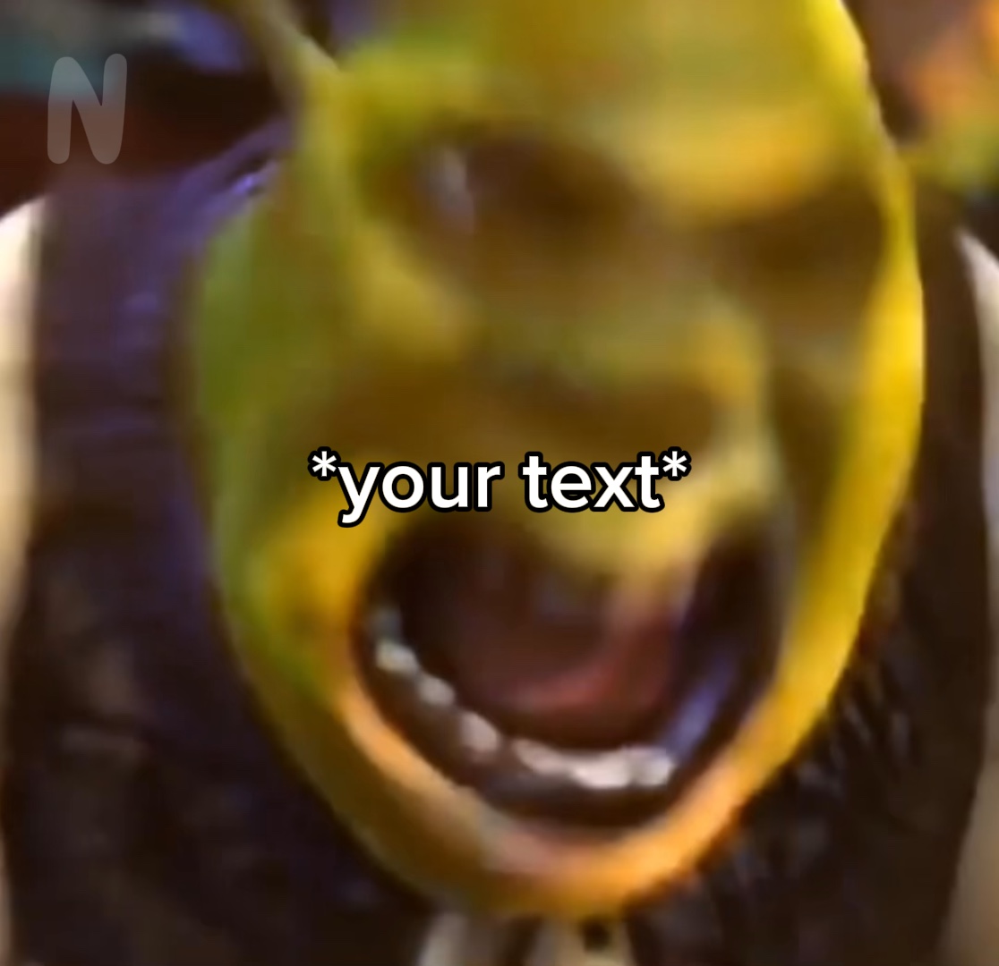 Shrek hurlant