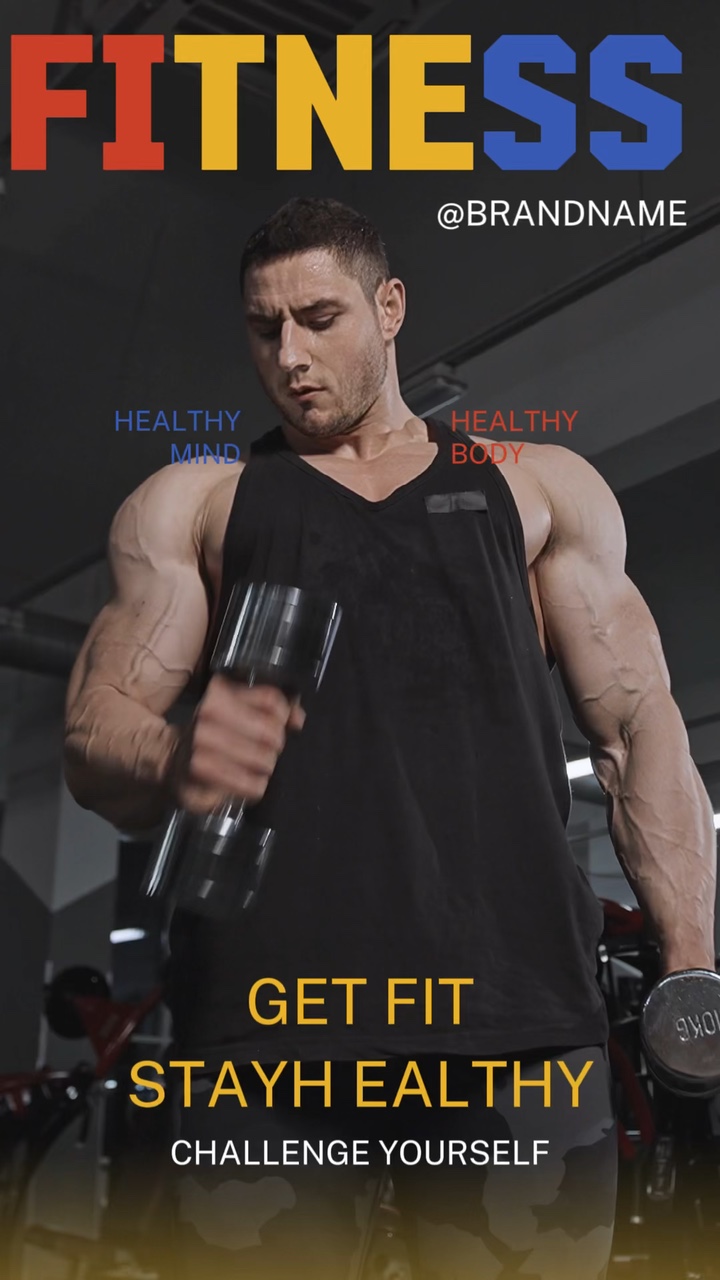 Magazine Style Fitness Product Promotion