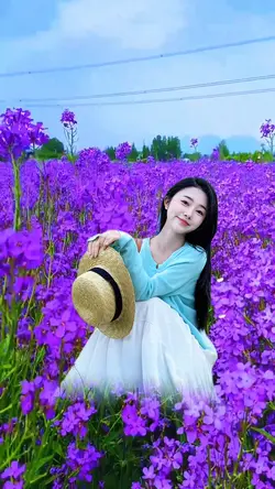 Among the flowers