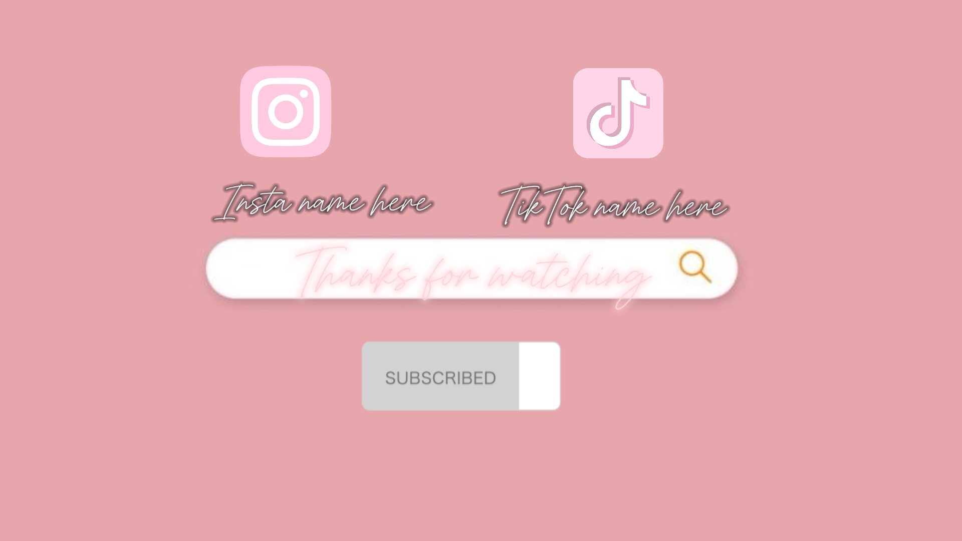 YouTube outro
