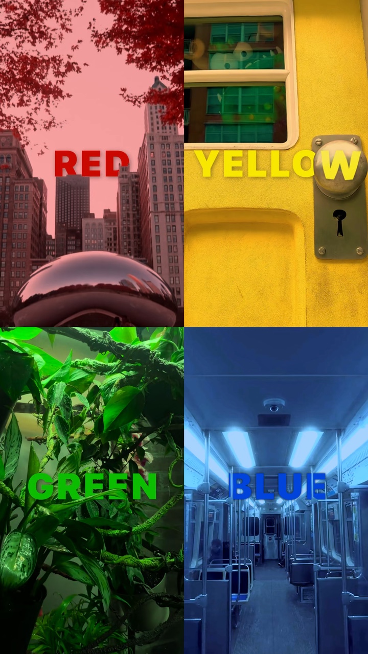 É vermelho é amarelo