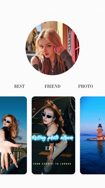 Rolling photo album