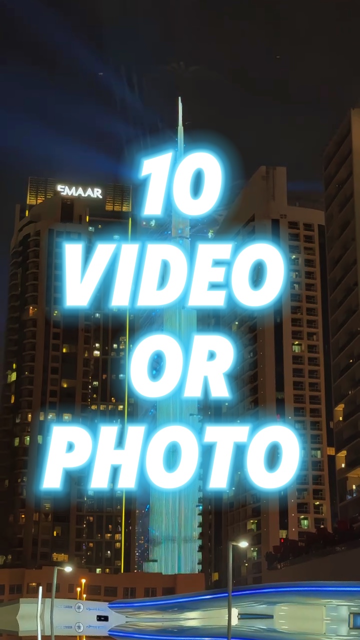10 vídeo ou foto 