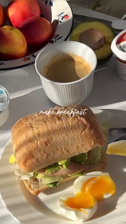 做早餐 