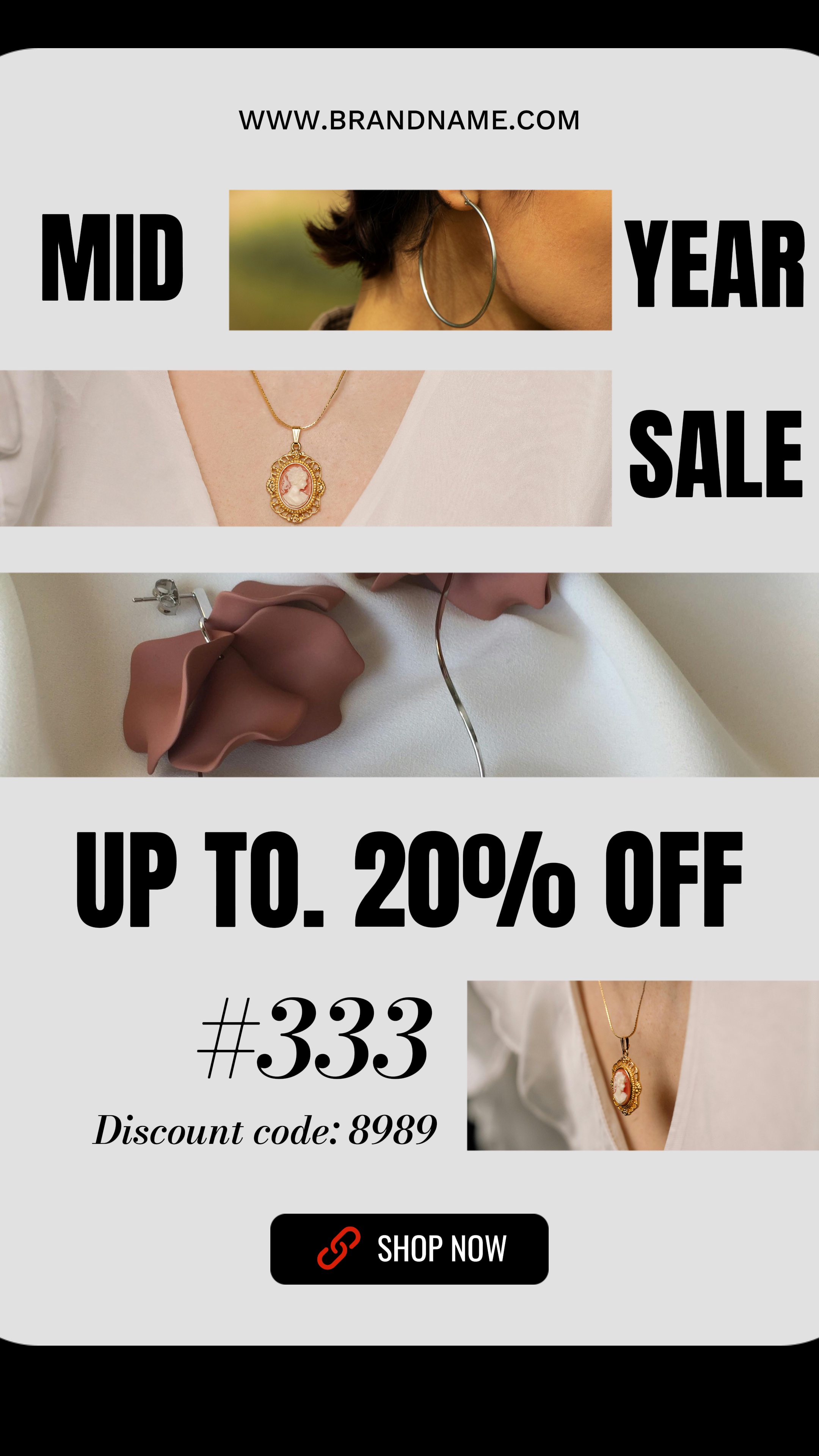 Advertising template for discount promotions, replacing text information