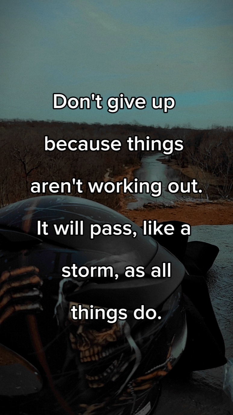 Ride the storm