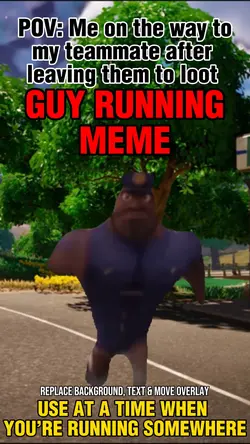 Guy running meme