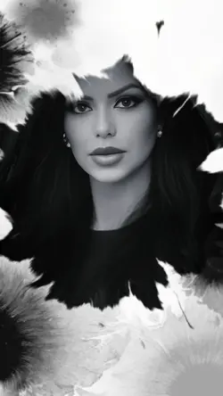 black and white