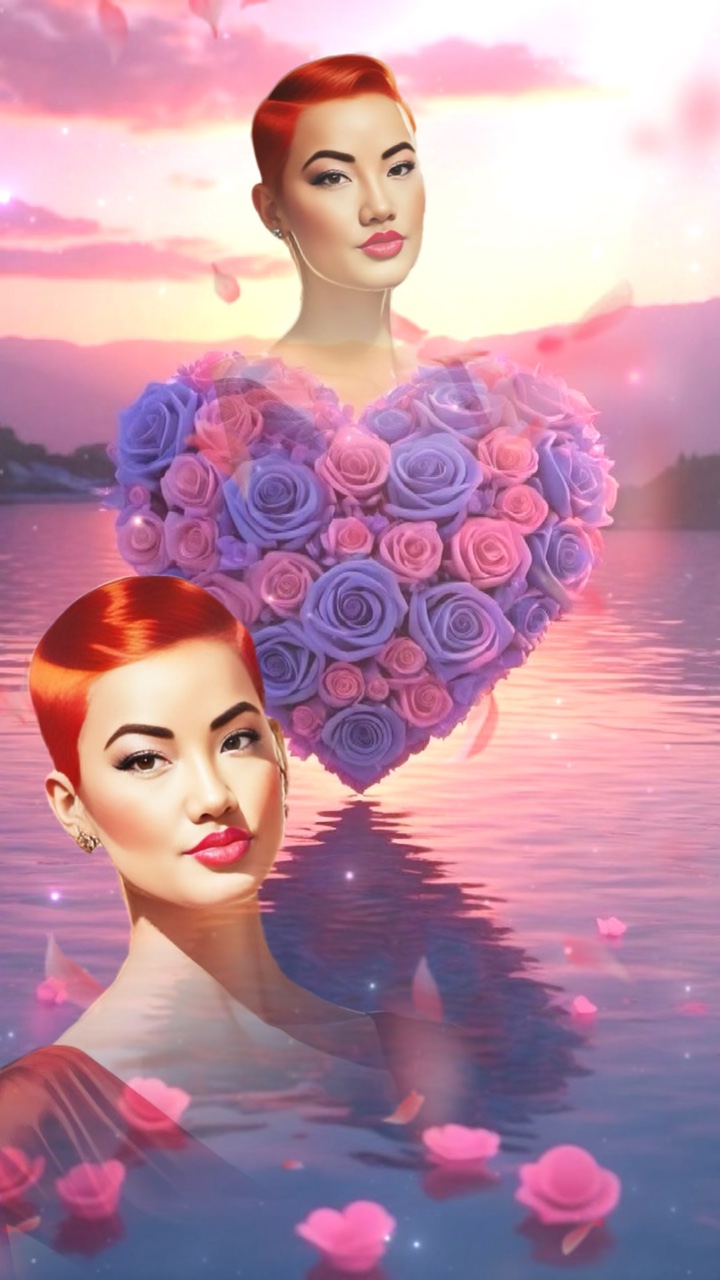 Gül Kalp Fotoğrafı 🌹💜🌹