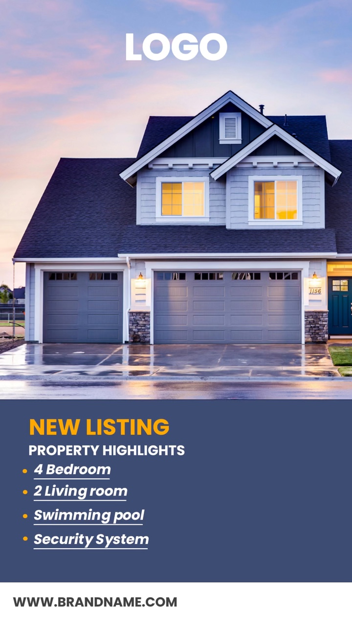 Real estate sold video template
