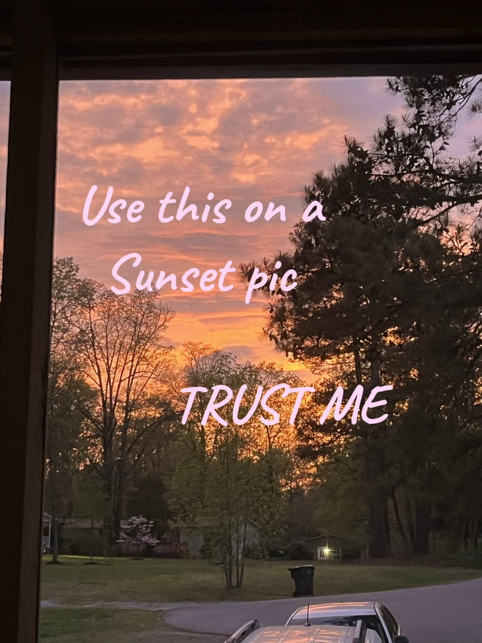 Filter für Sonnenuntergang