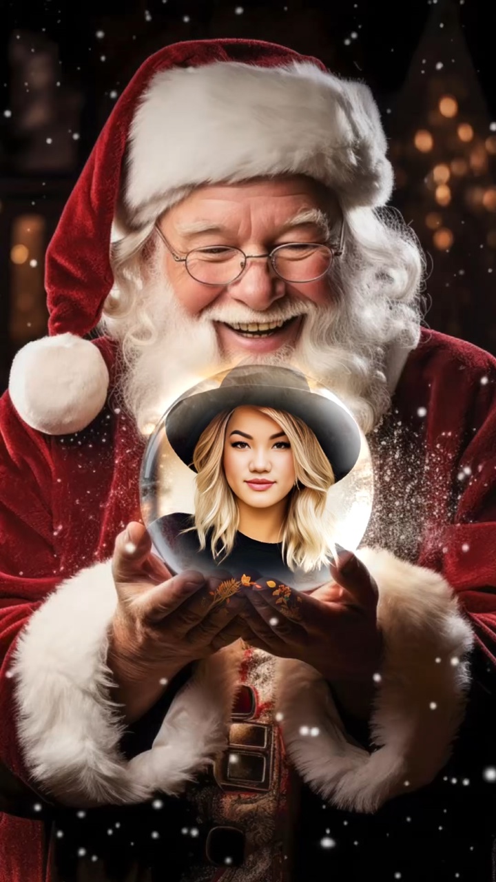 Photo du globe du Père Noël 🌹🌹🌹